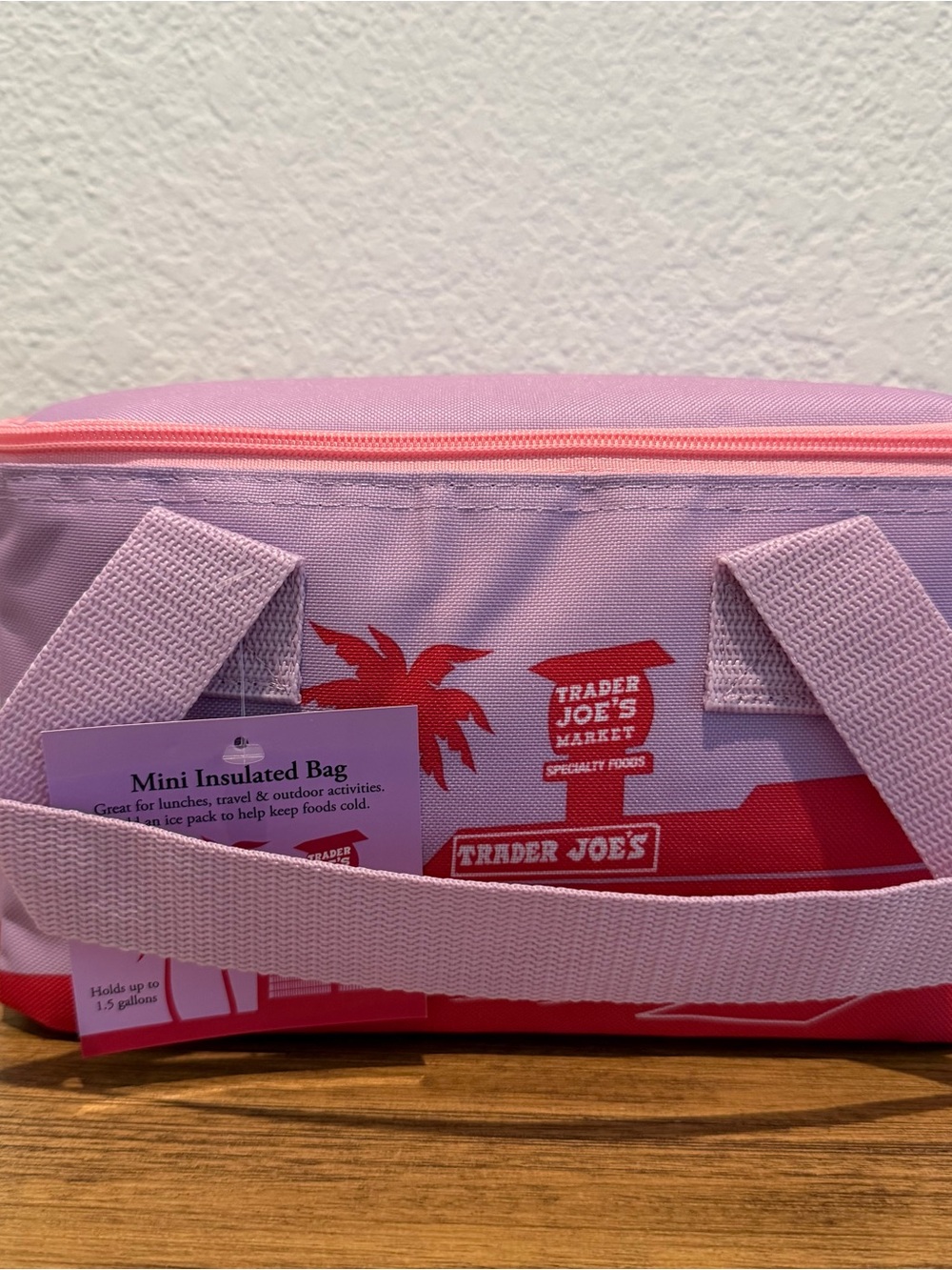 Trader Joe's Pink Mini Insulated Bag